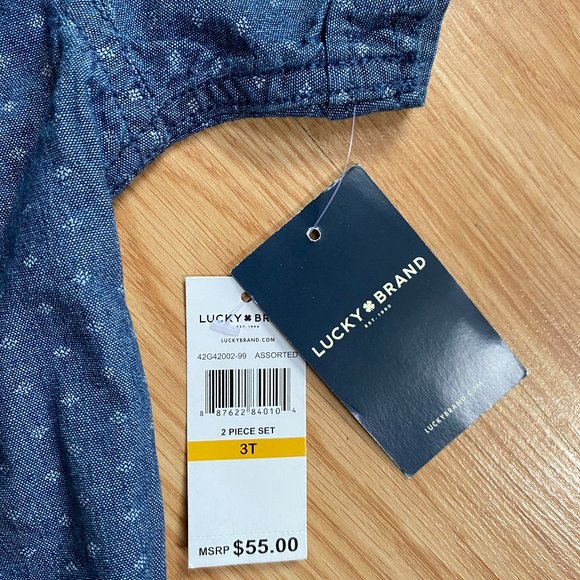 LUCKY BRAND NWT - Blue Jean Shirt - Picture 3 of 3